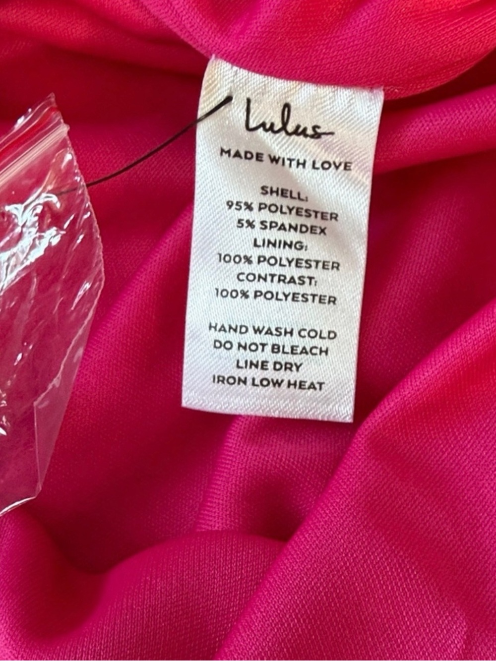 NWT Lulus Strapless Pink Midi Dress with sheer side panel, button details & slit - Picture 11 of 13